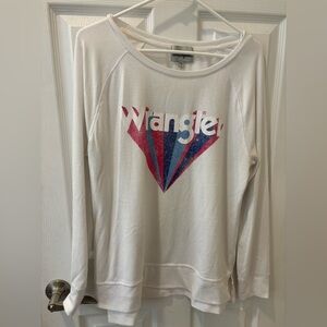 Wrangler White‎ Sweatshirt Large